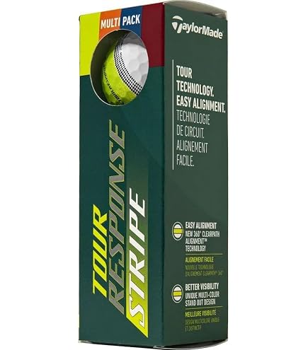 Taylormade Golf Tour Response Stripe Ball Multi Pack Docena